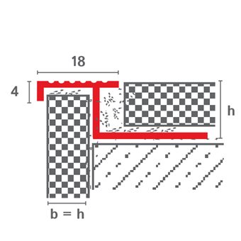 Stair nosing profile ,  Non - slip 